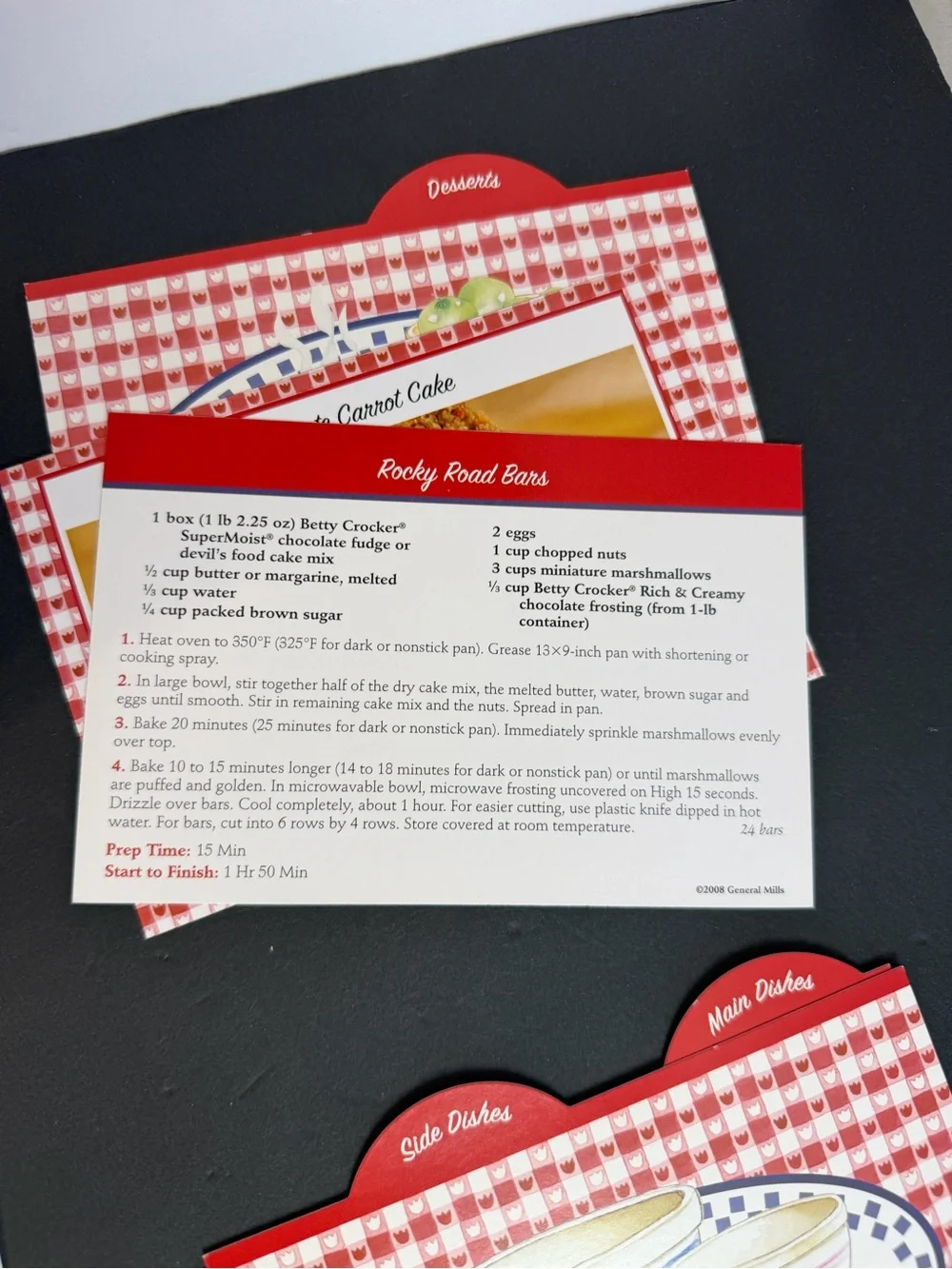 Vintage Betty Crocker Keepsake Recipe Box 16 Classic Recipes - Complete